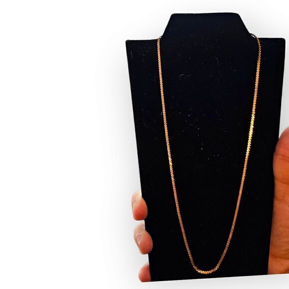 Monet Vintage 1940s Triple Gold-plated Serpentine Chain Necklace - Picture 9 of 14